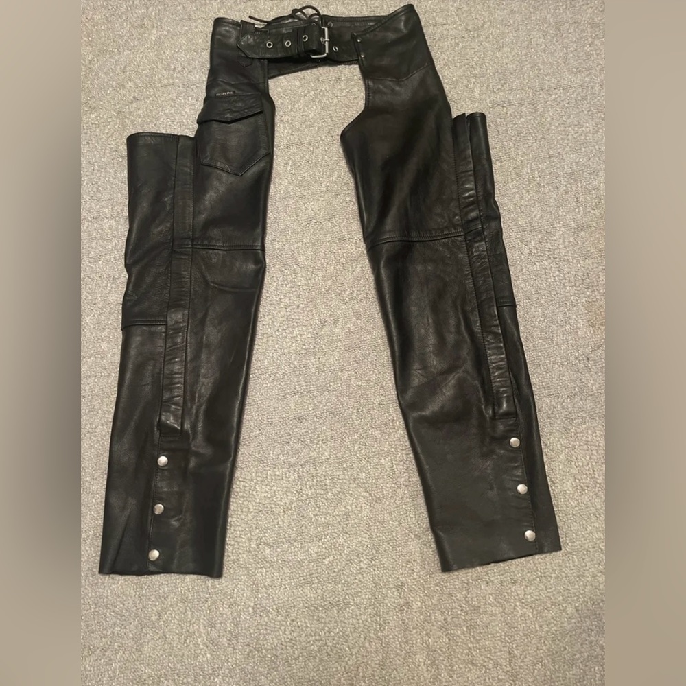 Women’s Leather Motorcycle Riding Chaps Pants Pants Size S